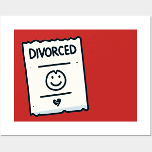 Divorced Note Posters and Art